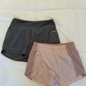 Athleta Gray and Pink Athletic Shorts
